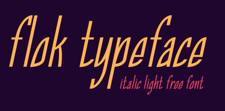 Flok Italic Typeface-min