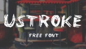 UStroke Brush Font-min