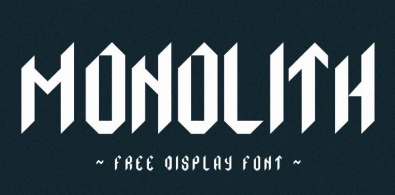 Monolith Display Font-min