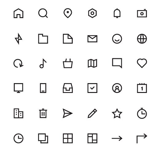 36 Minimal UI Icons EPS-min