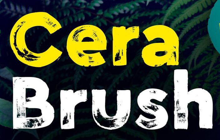 Cera Hand-crafted Brush Font