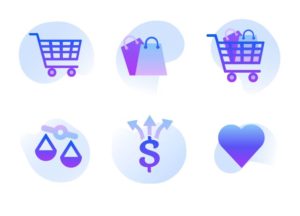 6 Creative Shopping SVG Icons