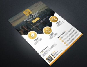 Professional A4 Business Flyer PSD Mockup