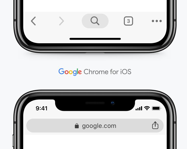 Google Chrome Browser For iOS Sketch