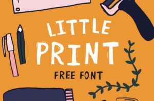 Little Print Hand-painted Typeface