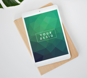 iPad Pro On Deskp PSD Mockup