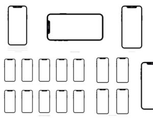 Minimalist iPhone X Series Template For Adobe XD