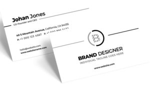 Dead Simple Light Business Card Design PSD