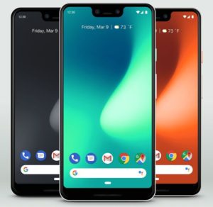 Google Pixel 3 XL Mockup (3 Colors)