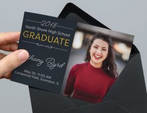 Graduation Announcement & Invitation PSD Mockup