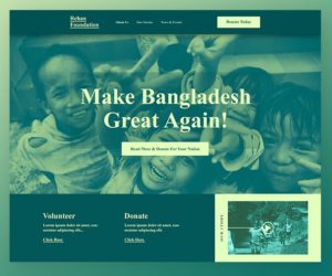 Non-profit Organization Web Template PSD