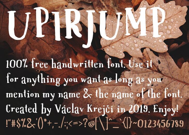 UPIRJUMP Handwritten Font