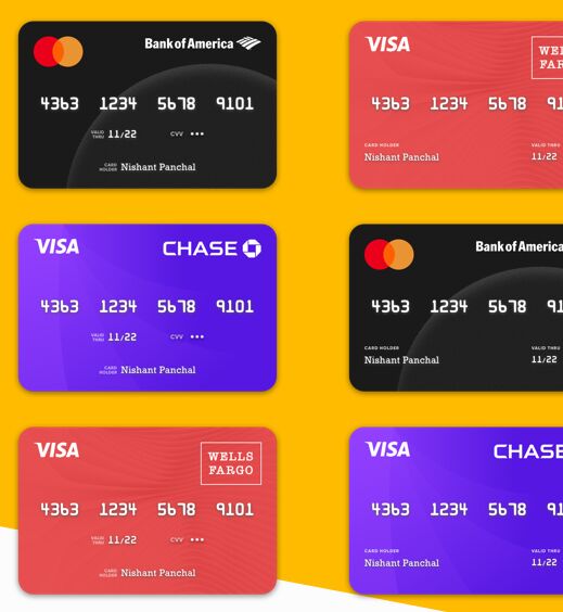 Realistic Credit Card Template For Sketch