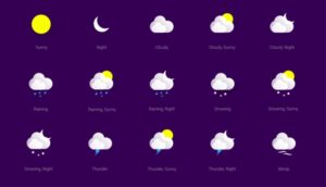 17 Vector Weather Icons