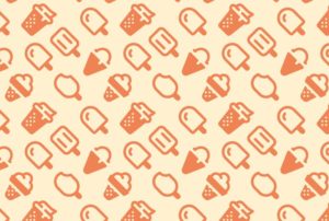 Ice Cream Vector Pattern