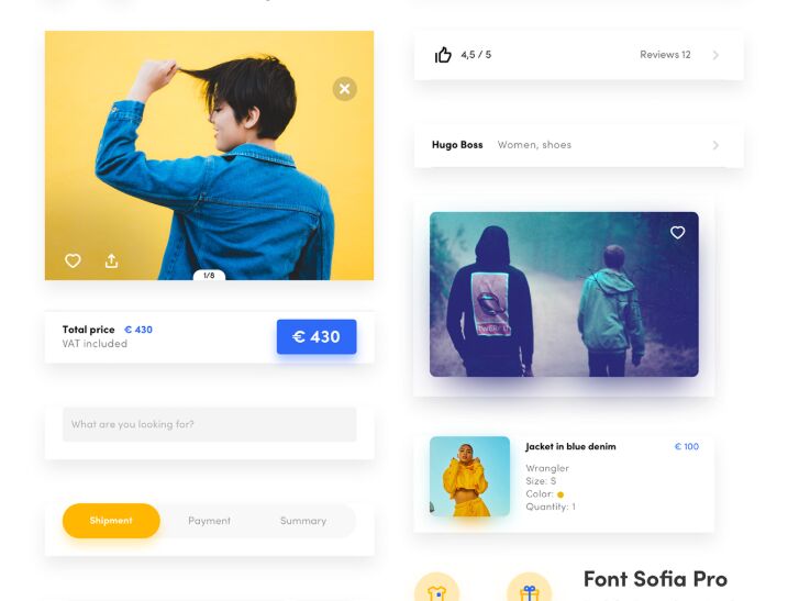 Online Store Mobile UI Kit For Sketch