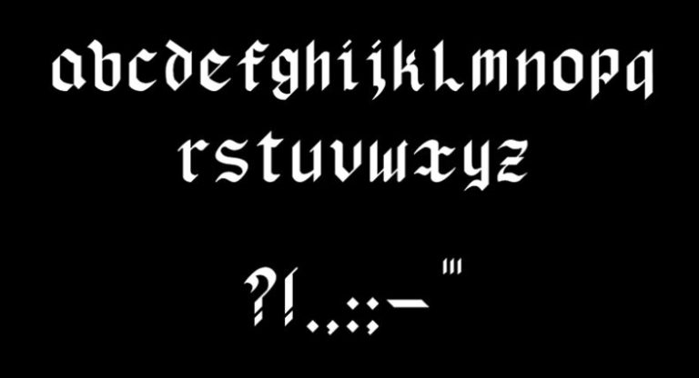 Lazy Fancy Gothic Font