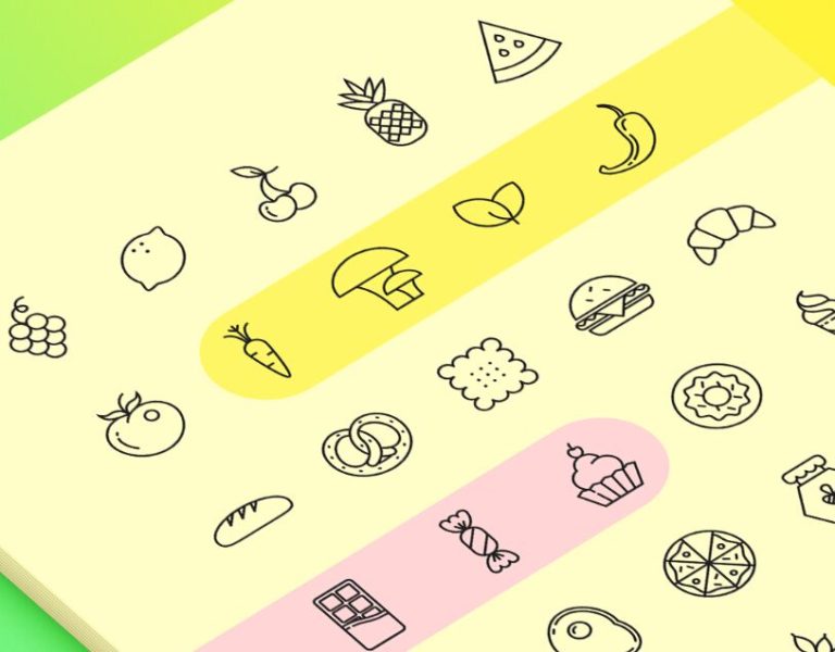 45 Food Icons Vector