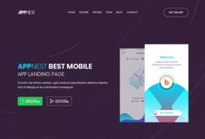 Soft App Landing Page Template PSD