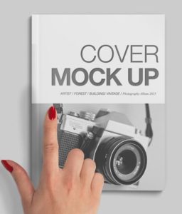 A4 Size Magazine Cover Mockup PSD