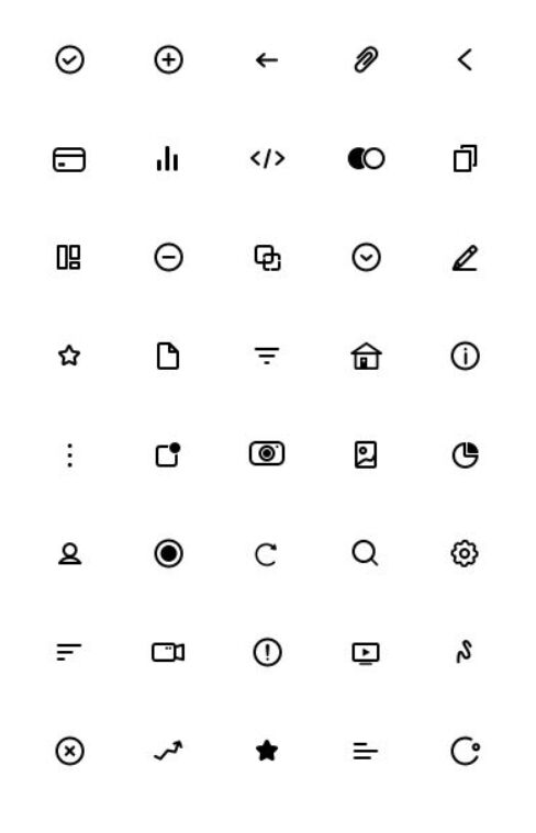 40 Minimal Outline Icons For Sketch