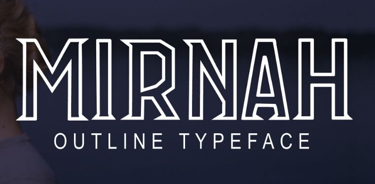 Mirnah Outline Typeface