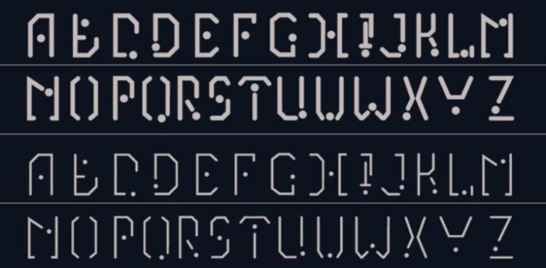 Asymbolic Science-fiction Font