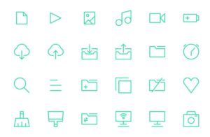 100 Minimal UI UX Icons PNG