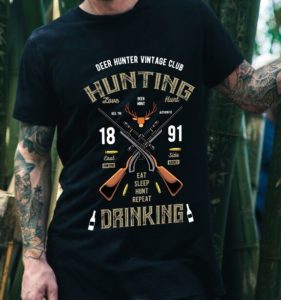 Hunting T-Shirt Design Vector