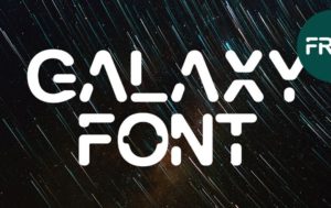 Modern Galaxy Typeface