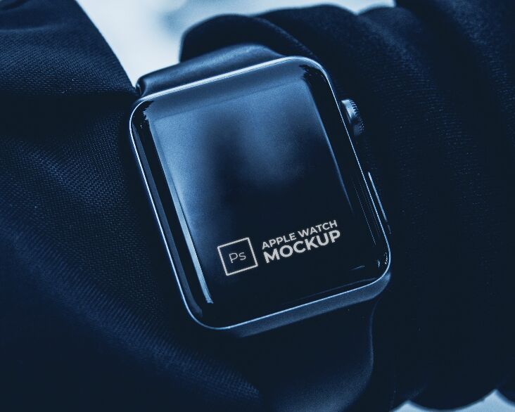 Sleek Apple Watch Mockup For Photoshop