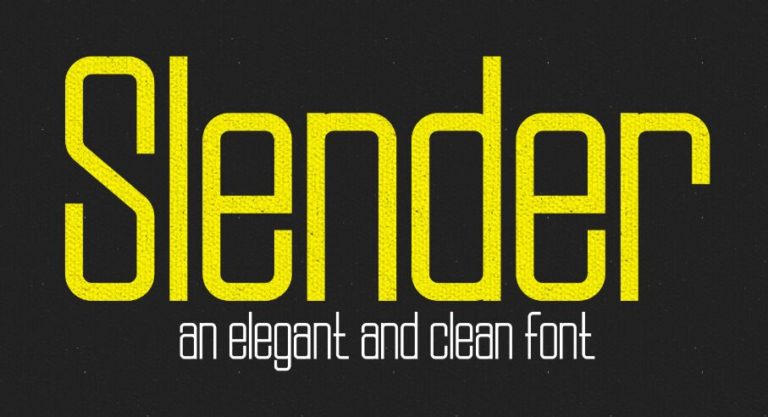 Slender Typeface