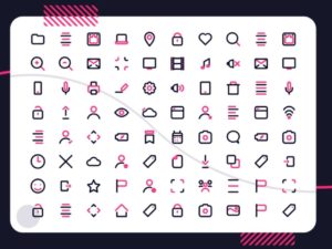 80 Outline UI Icons (PNG+SVG)