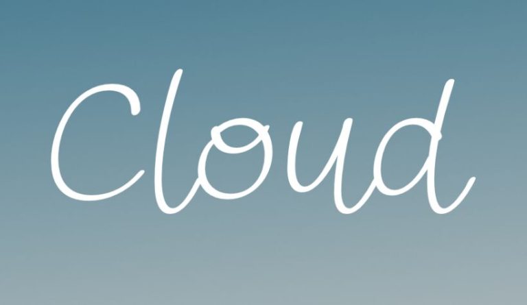 Cloud Script Font