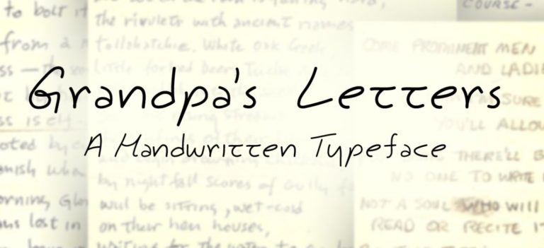 Grandpa's Letters Script Font