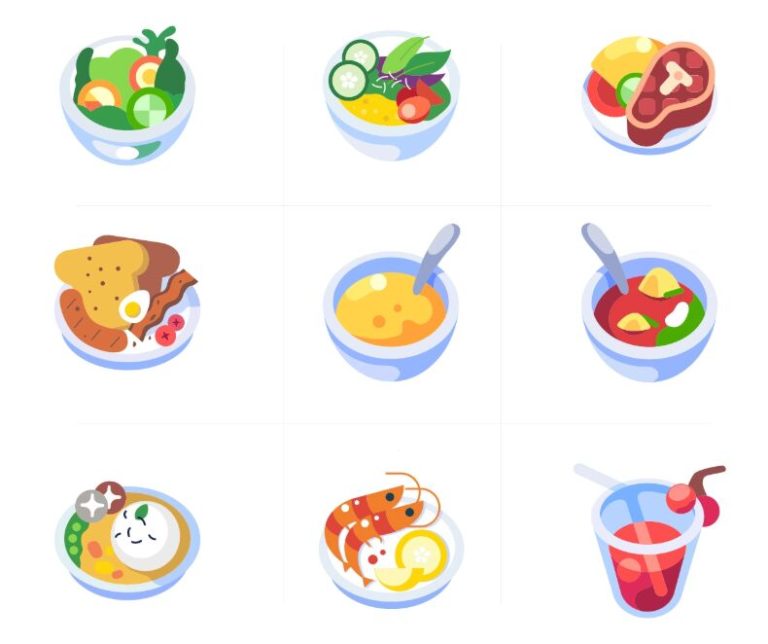 Small Food Illustrations (AI)