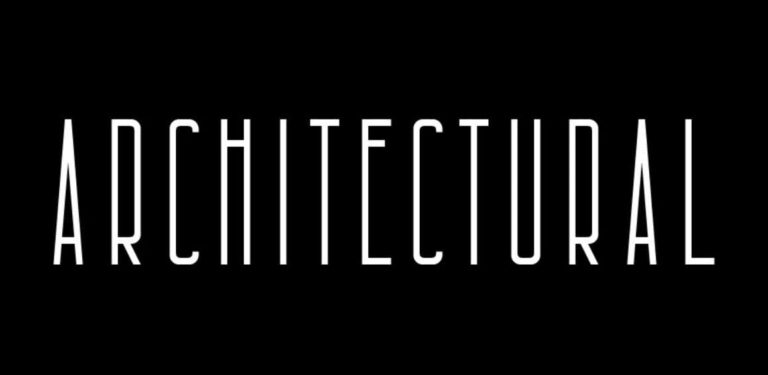 Architectural Font