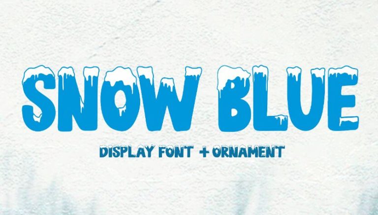 Winter Snow Display Font