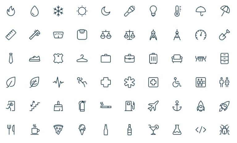 350 Pixel Perfect UI Icons (AI & SVG)