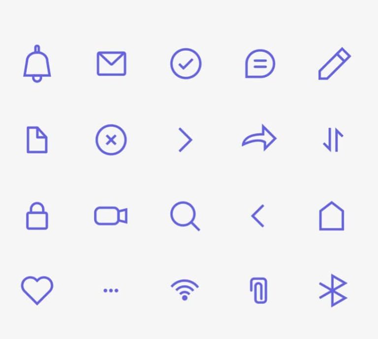 20 Minimal Clean Stroke Icons (AI+AEP)