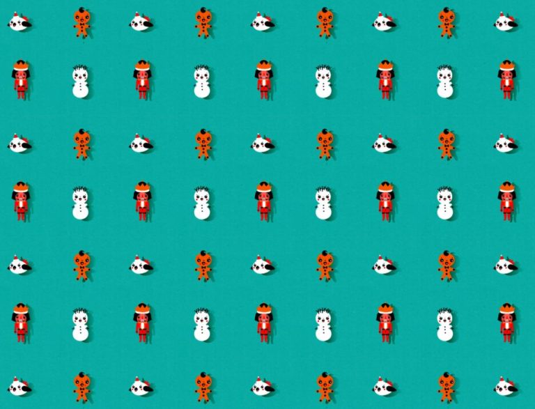 Cute Christmas Pattern For Photoshop