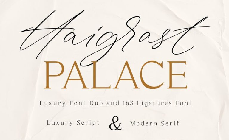 Haigrast Luxury Script & Modern Serif Font