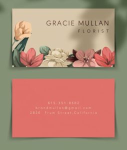 Elegant Horizontal Business Card Template In PSD