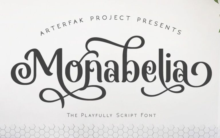 Monabelia Playfully Script Font