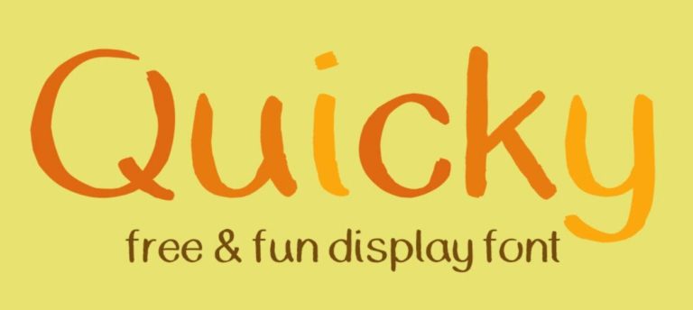 QUICKY Display Typeface