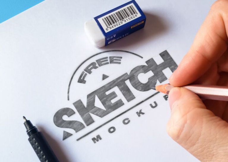 Realistic Sketch PSD Mockups