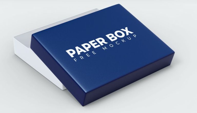 Elegant Paper Box PSD Mockups (7 Views)