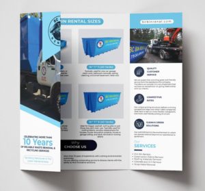 Gate-fold (3-sides) Brochure Vector Template