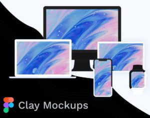 Apple Device Clay Mockup For Figma