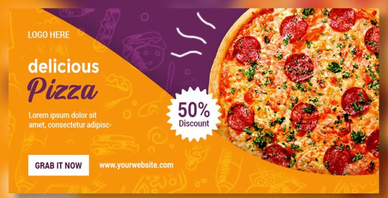 Social Media Food Banner PSD